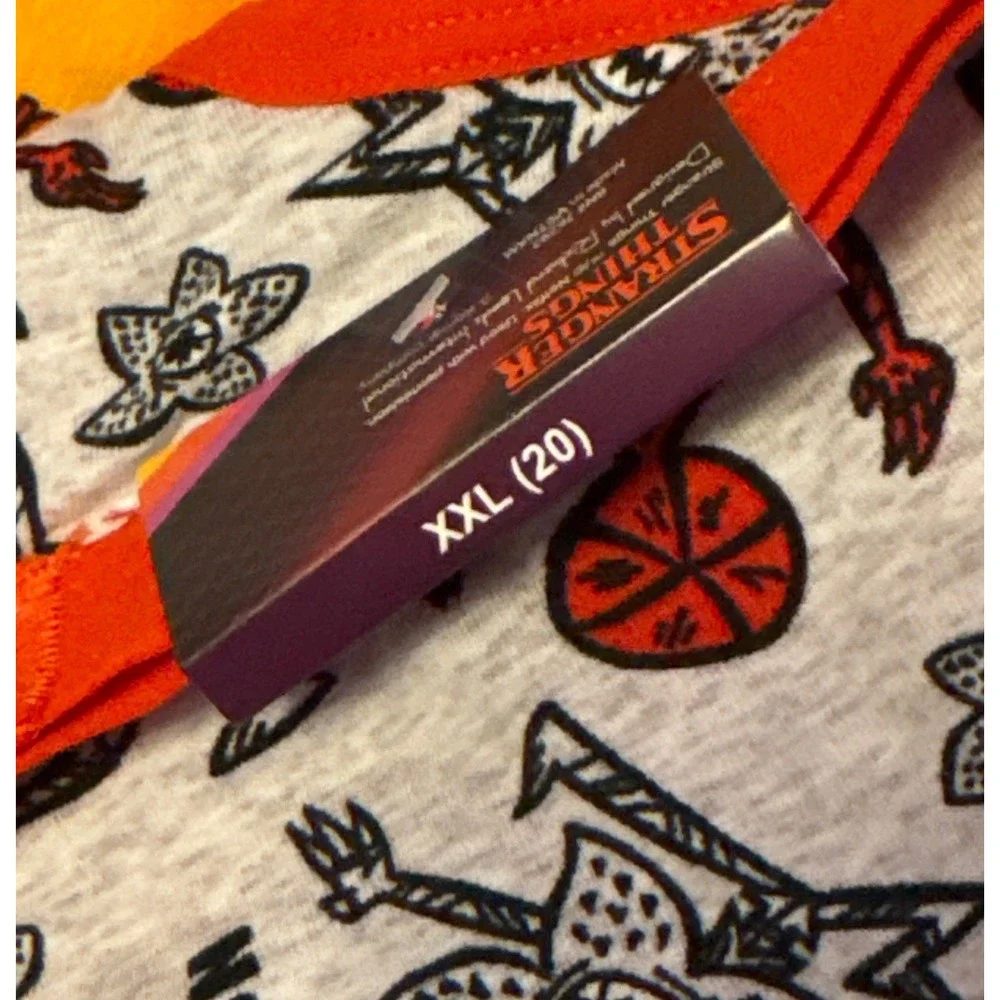 NEW Stranger‎ Things Women's 3pk Printed Cotton Thong Panties, Size XXL (20)